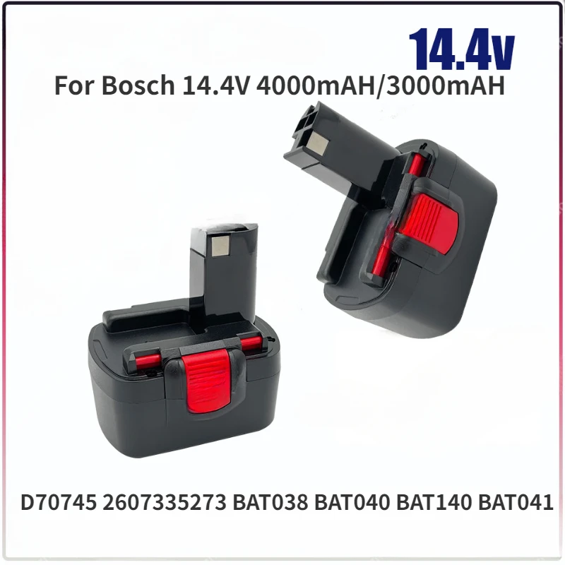 

For Bosch 14.4V 4000mAH/3000mAH Battery For Bosch D70745 2607335273 BAT038 BAT040 BAT140 BAT041 Power Tool Battery