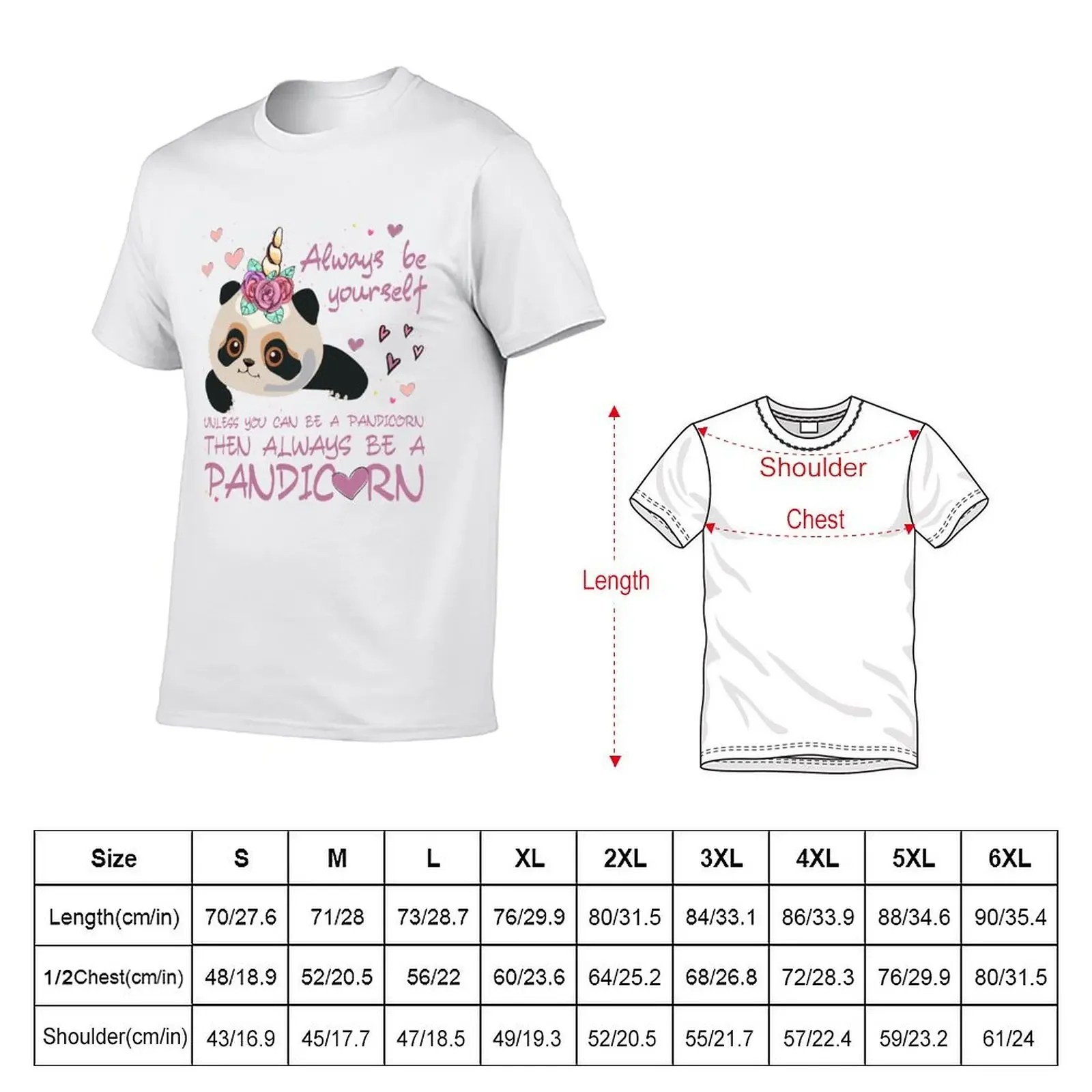 Always be yourself, unless you can be a pandicorn, then always be a pandicorn T-shirt boys animal print Men's t shirts