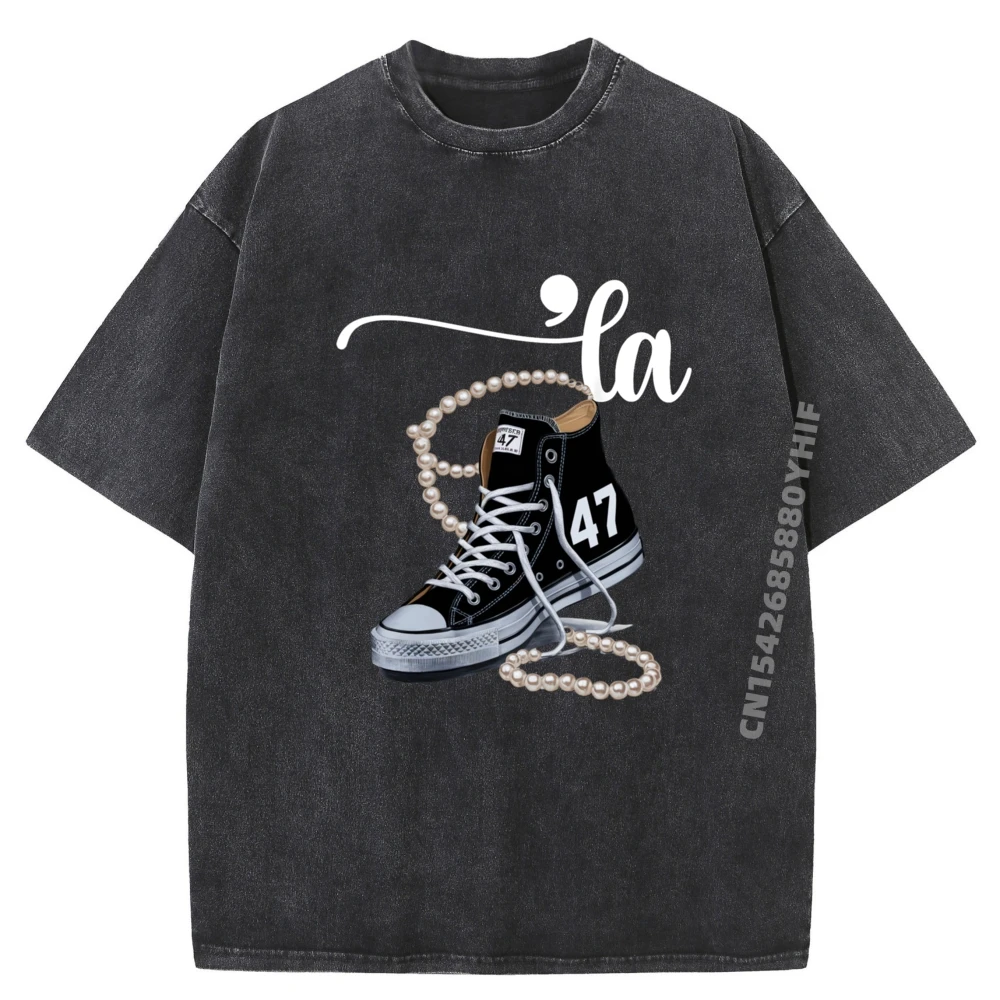 

I Understand The Assignment Chucks And Pearls Election 2025 Grey Shirt Graphic Tee Streetwear Men Oversized Washed Shirt