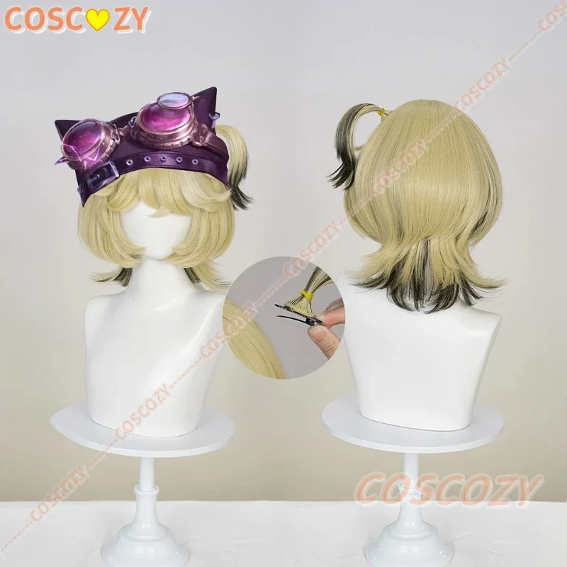 

CosplayGame Identity V Tracy Reznik Lock Core Cosplay Wig Mechanic Blonde Black Short Hair Heartlock Carnival Halloween Party Co