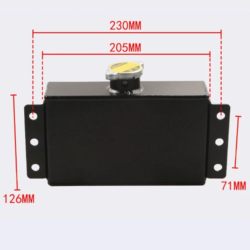 Super Sale Aluminum Alloy 1.6L Coolant Overflow & Expansion Tank for Honda Civic Nissan 240SX Subaru WRX