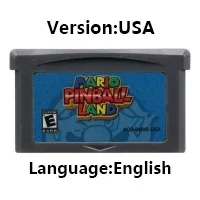 GBA 32-Bit-Videospielkassette Konsolenkarte Mario Donkey Kong Wario Serie Golf Tennis Party Superstar Saga für GBA