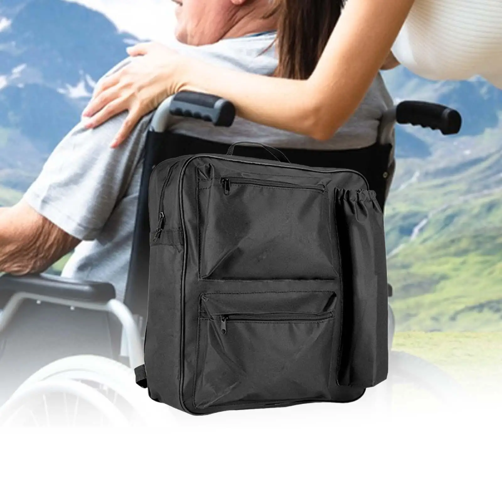 Rollator Backpack Bag Rollator Accessories Bag,Portable,Rollator Bag,Rollator Pouch for Senior, Adult