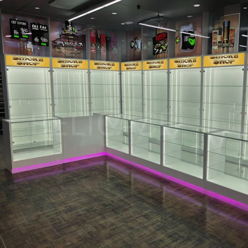 

2025customized. customized cabinet smoke shop showcase cigar display racks glass cabinets display Smoke Shop