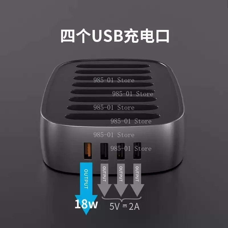 Gedeelde powerbankset, scanvrije codeverhuur 10.000 mAh op zichzelf staande kabel, snel opladen, magnetisch draadloos opladen