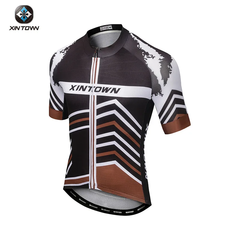 

XINTOWN Xianxing New Summer Men's Textured Cycling Short Suit Bike Jersey & Shorts