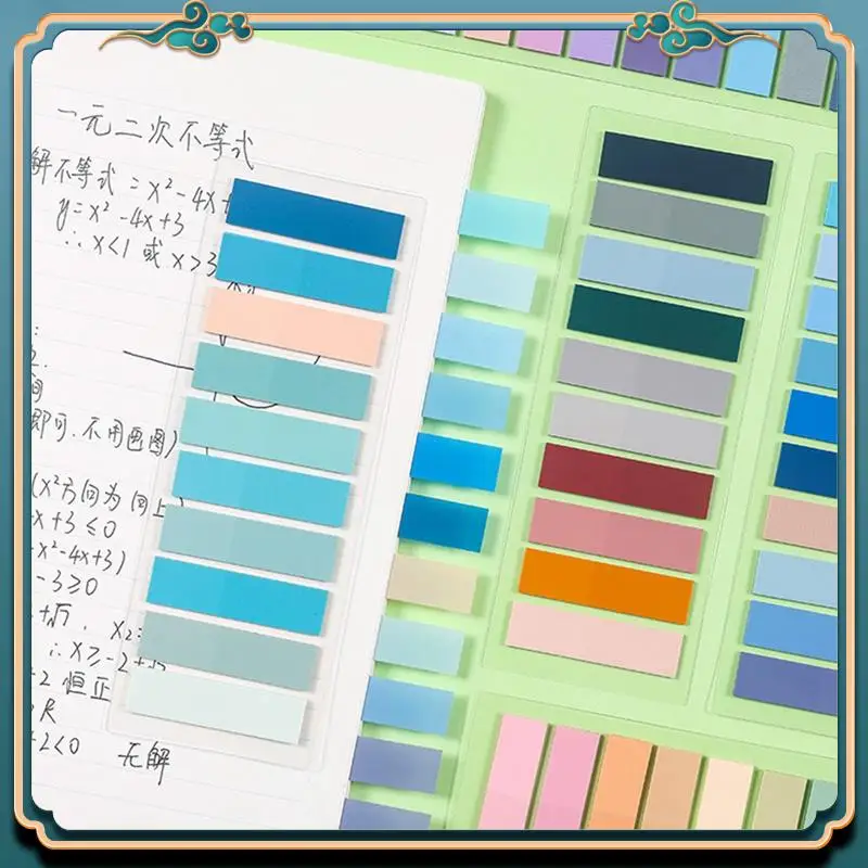 (Новинка) - 400 листов, прозрачные липкие заметки, самоклеящийся маркер, аннотация, книга для чтения, прозрачная вкладка, прочный, легкий вкладыш