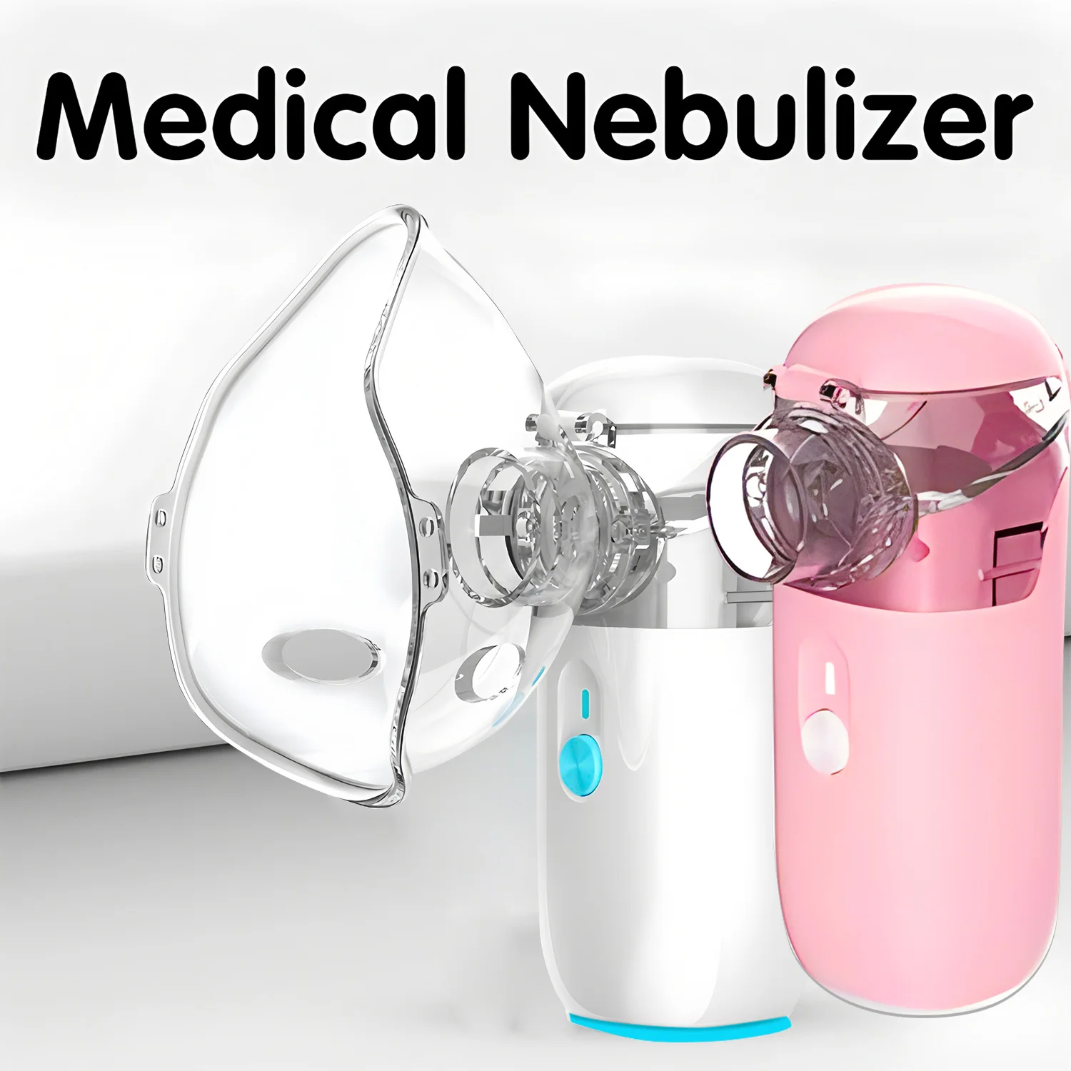 Atomizador, productos para el cuidado de la salud, nebulizador portátil, nebulizador de malla, inhalador médico de mano para asma, automatizador silencioso para niños y adultos