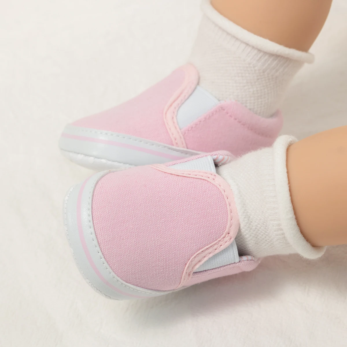 Scarpe di tela Casual per bambini scarpe da ginnastica morbide antiscivolo per neonato e bambina neonati bocca poco profonda primi camminatori