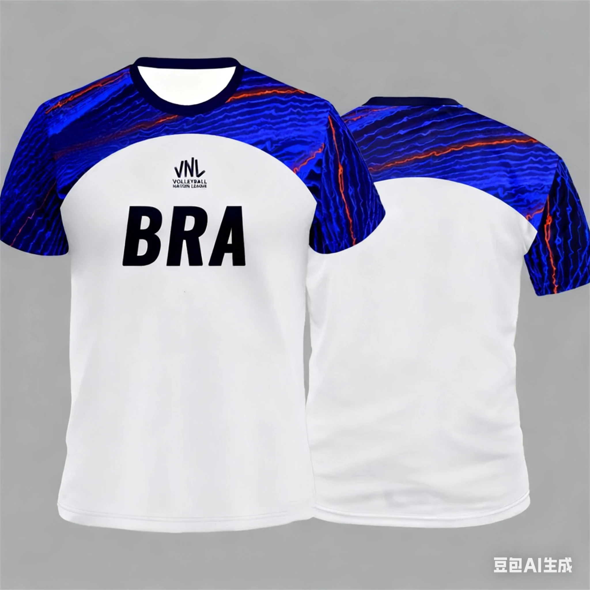 

Brazil Vnl Volleyball Jersey 3d Contrasting Sportswear T-Shirt Loose Quick Drying Short Sleeved Men's Outdoor Fitness Top