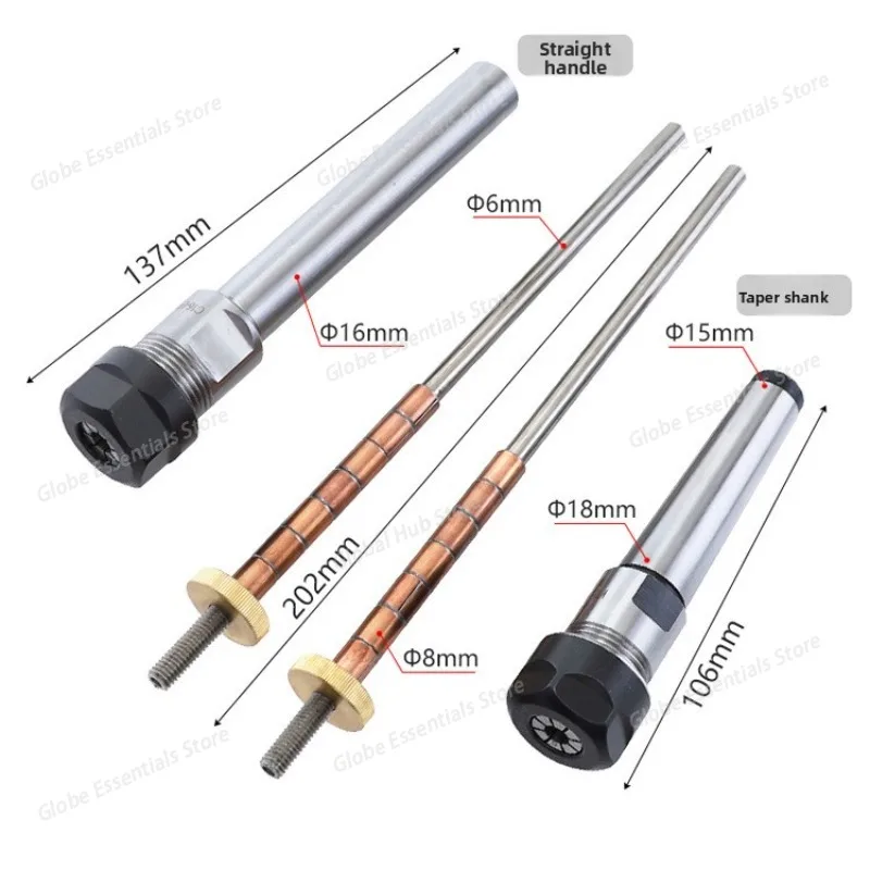 Lathe Pen Mandrel Expansion Chuck DIY Wood Turning Orange Tube Machinery Machine Tool Accessory Woodworking Tool