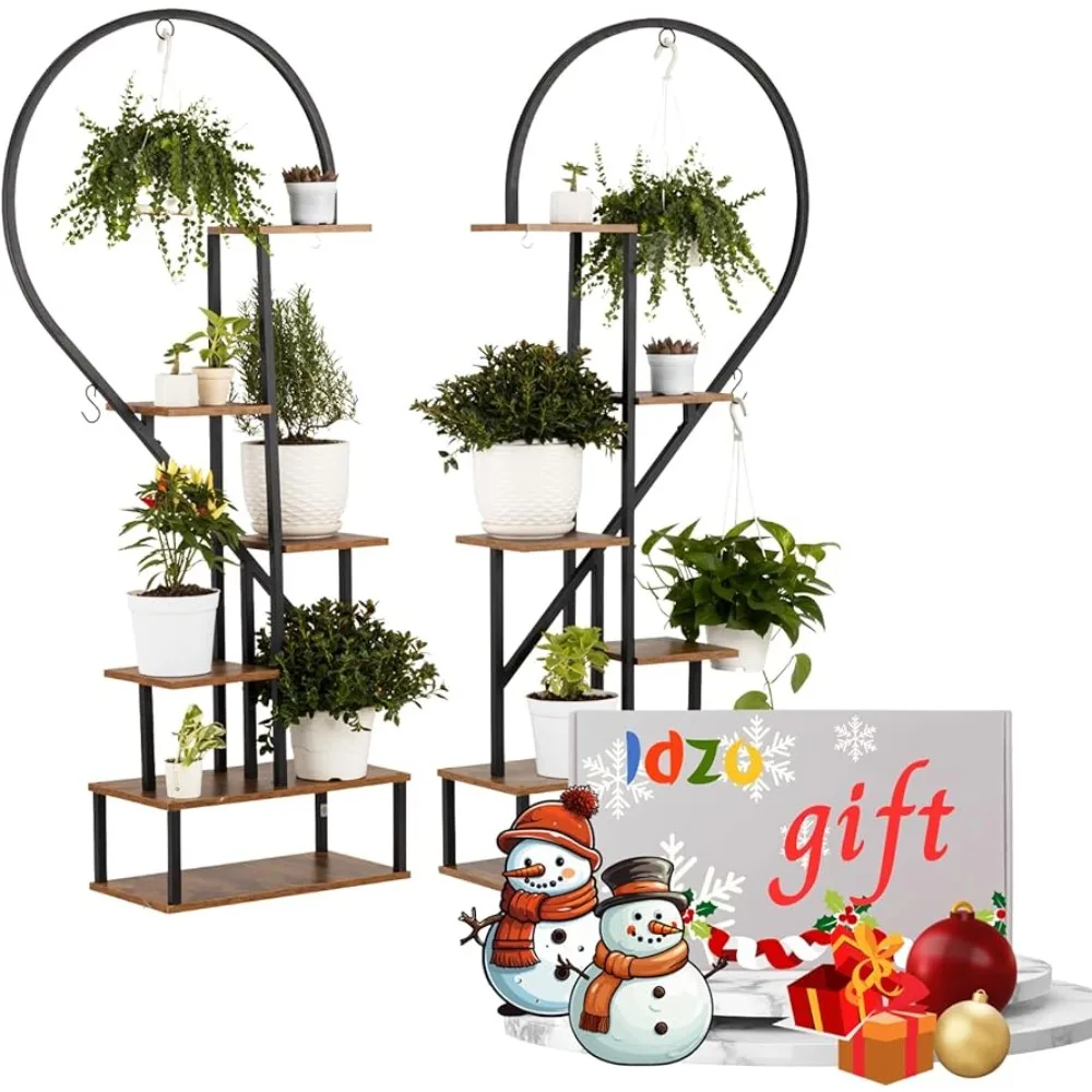 Heart Shape Ladder Plant Stands for Indoor Plants Multiple Stand for Flowers Outdoor Furniture Freight free