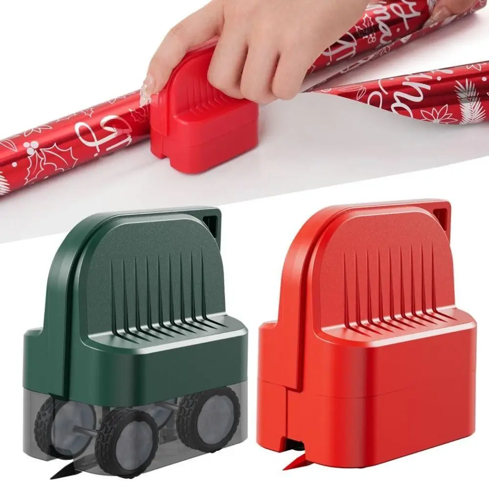 Wrap Cutter Wrapping Paper Cutter Non Slip Compact Versatile Roll Cutting Tool Safety Stable Gift Wrap Cutter