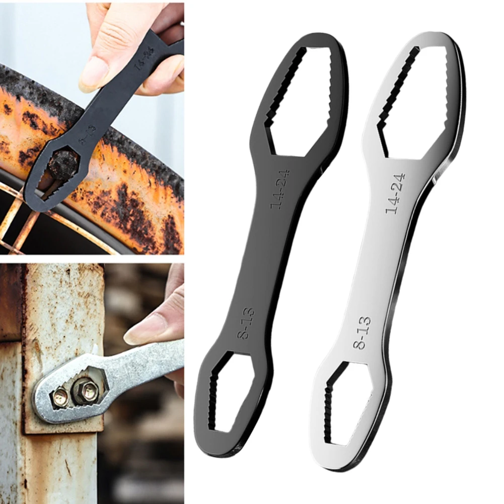 8-24mm Torx-Wrench Adjustable Self-tightening Multifunction Glasses Wrench Board Double-Head Torx-Spanner Hand Tools For Factory