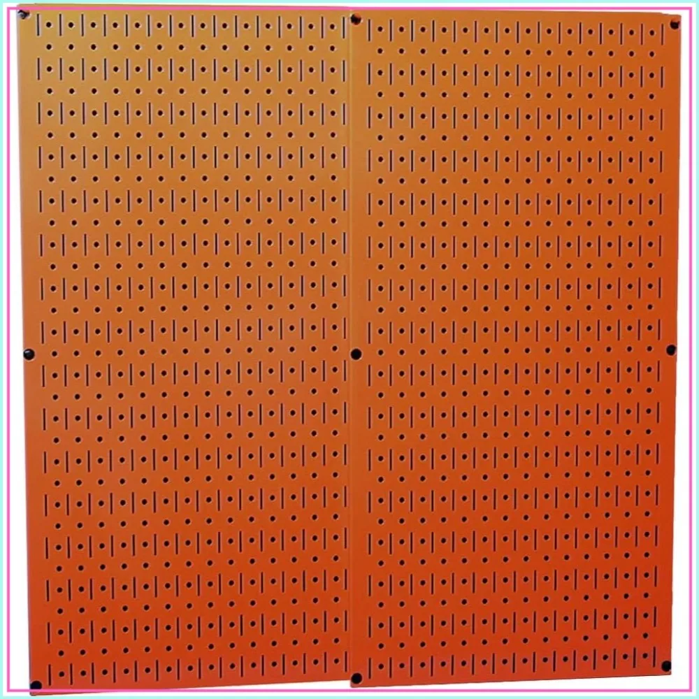 

Orange Metal Pegboard Pack - 10x Stronger, Magnetic, Easy Install