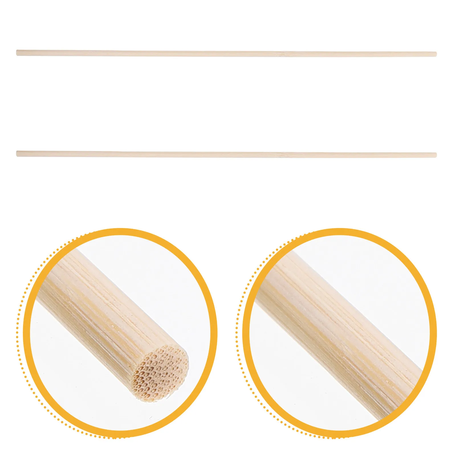 2Pcs Director Chair Seat Cloth Support Bamboo Rod Lightweight Sturdy Flexible Chair Frame Stick Furniture Structure Components