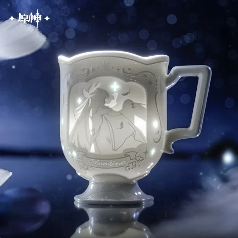 Official Genshin Impact Return to the Moonlit Sky Columbina Character Merchandise  Exquisite Porcelain Mug Set The Perfect Gif