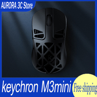 Keychron M3mini Wireless Mouse Magnesium Alloy Three-Mode 4k E-Sports Mouse Custom Paw3395 Light Weight Mouse For Gamer Gifts