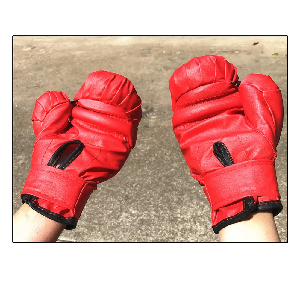 

Kids Boxing Gloves Pair PU Training Protective Mitts for Kickboxing Karate Muay Thai Sparring Martial Arts Breathable