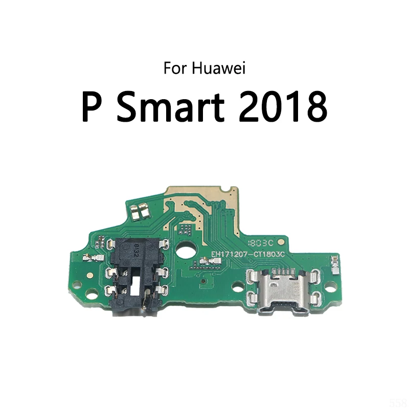 USB Charge Dock Port Socket Jack Connector Flex Cable For Huawei P Smart Plus 2018 2019 2020 2021 Pro S Z Charging Board Module