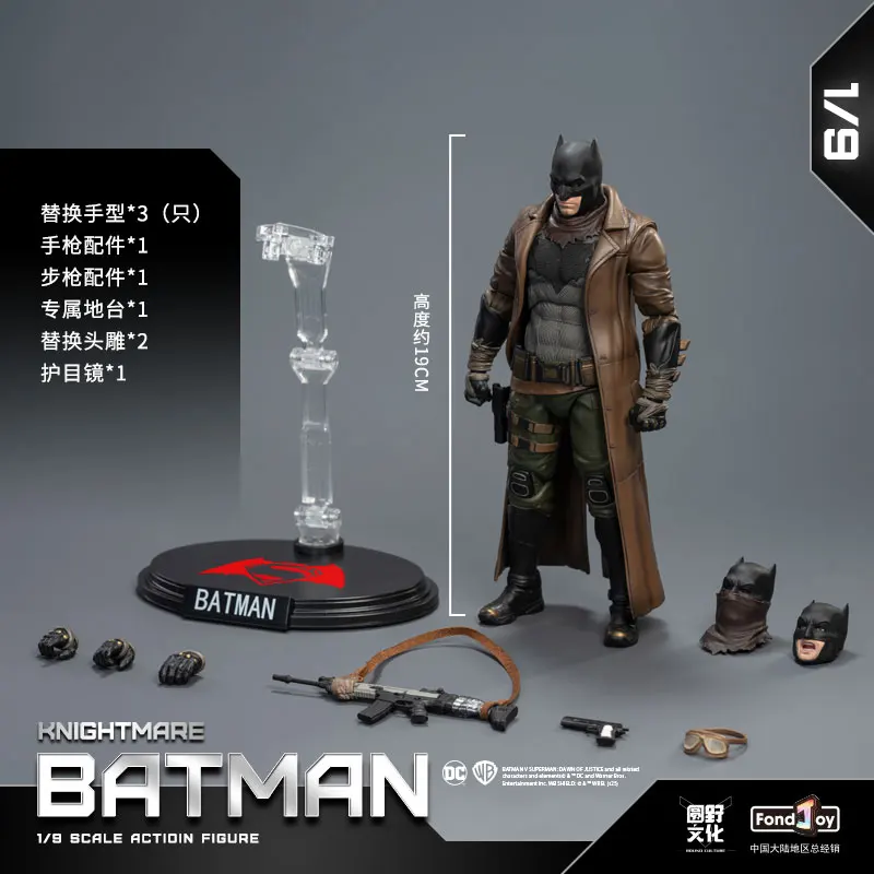 DC Liga da Justiça 1/9 Knightmare Batman Figura O Batman Tático Buit Blindado Batman Figuras de Ação Modelos Coletar Brinquedos