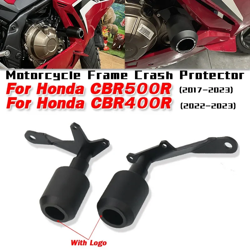 

For Honda CBR500R CBR400R 20217-2023 Motorcycle Frame Crash Slider Protector Pads Motorcycle Radiator Protector Anti-falling Pad