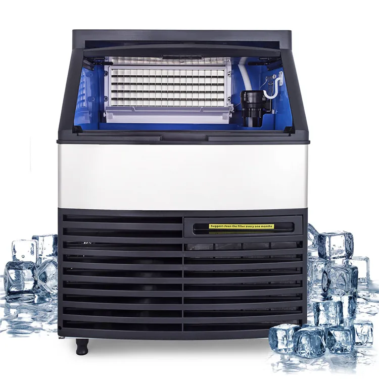 

PEIXU Commercial Ice Maker LCD Control Panel Ice Cube Making Machine 130kg