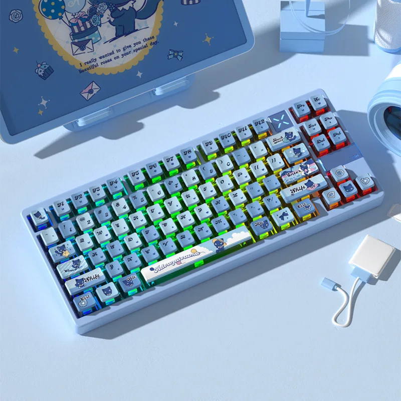 

SPYSELF Adora Marie Four-Sided Translucent Pudding Keycaps PBT Material Heat Sublimation