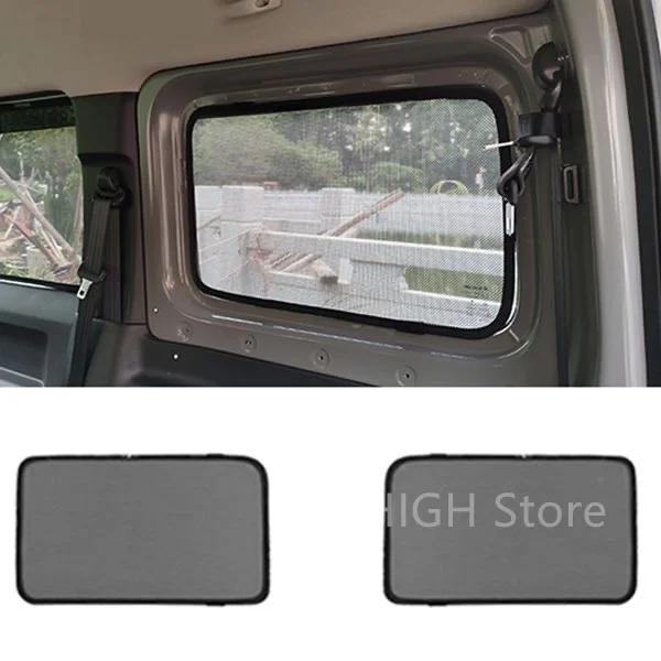 Seite Fenster Sonnenschirme fenster bildschirm Für Suzuki Jimny JB64 Sierra JB74W 2019 + Net Gaze Vorhang Anti-insekt Innen zubehör – Detail 5