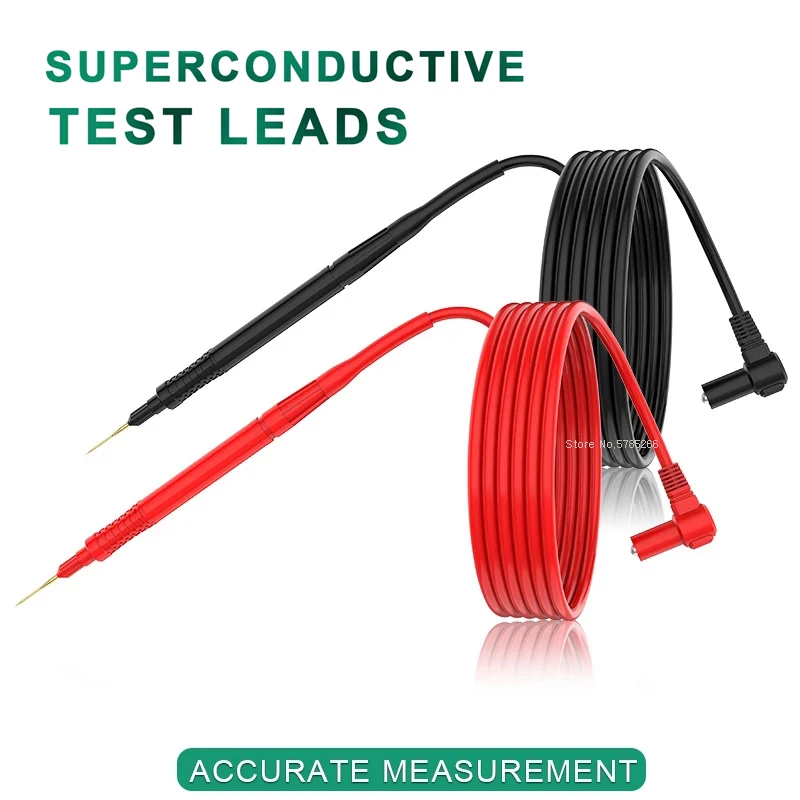 Superleitende Multimeter-Sonden, austauschbare Nadeln, universelle Sonden-Messleitungen für digitales Multimeter-Kabel, Fühlerdraht, 1 m