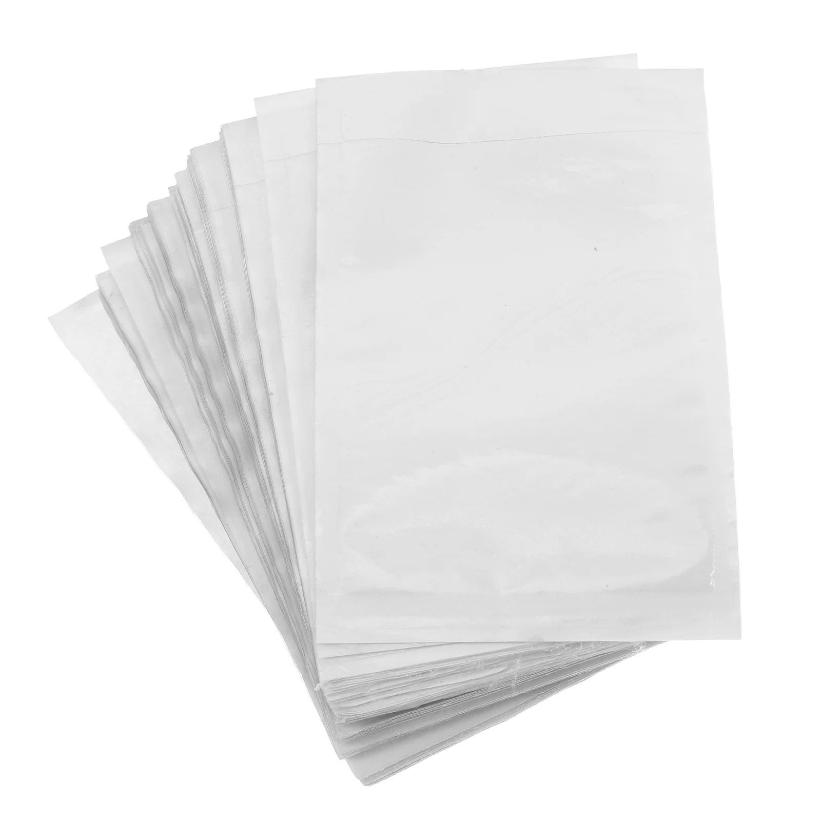 100pcs Box Shipping Protector Clear Envelopes Self Adhesive Packing List Bags Labels Pockets Transparent Invoice Window