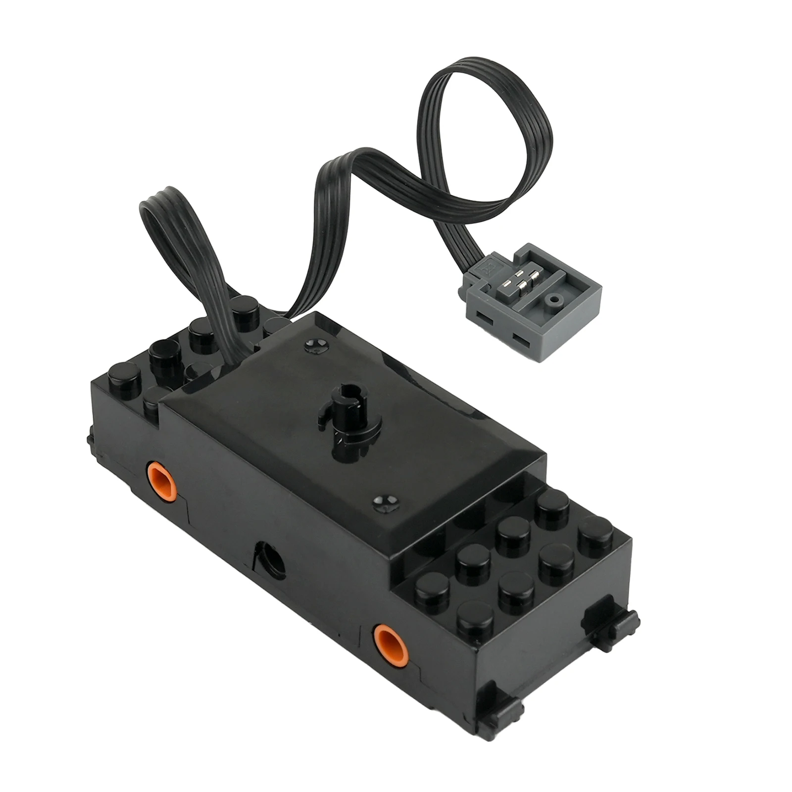 1/2/4 Piezas Motor de tren con ruedas y eje, Bloques de construcción 88002, Motor de potencia de alta velocidad para kit de rieles de tren MOC, Modificación de mejora de potencia