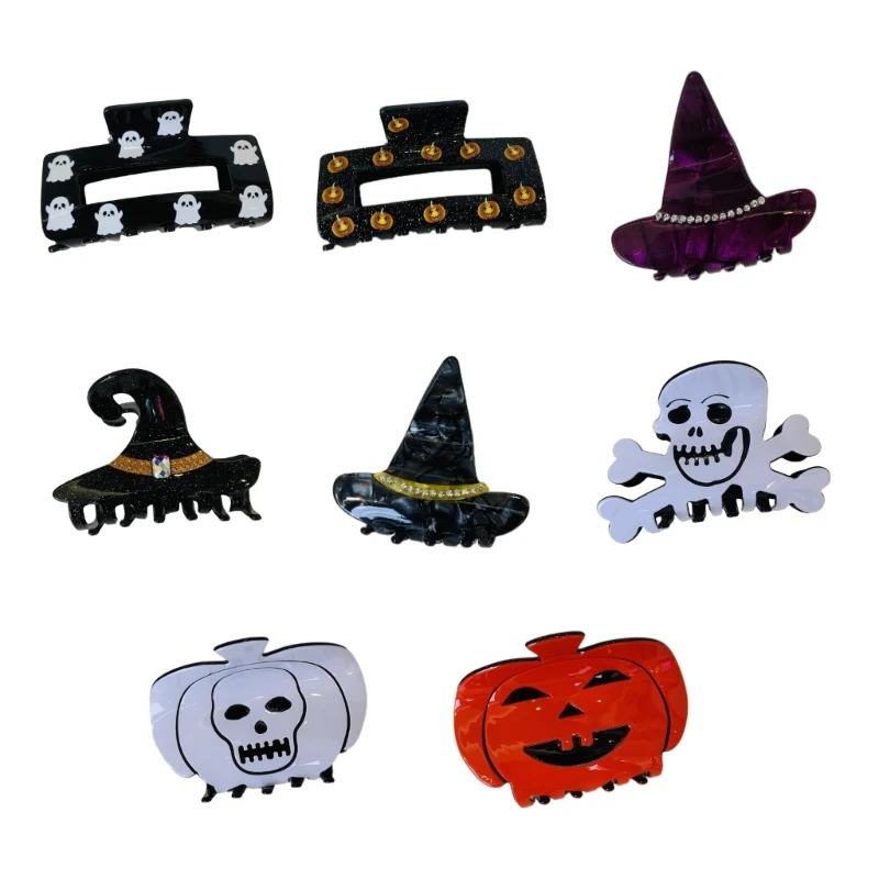 Halloween Hair Clip New Cartoon Fashion Hairpin Light weight Portable Hairclip for Grabbing Items and Decoration