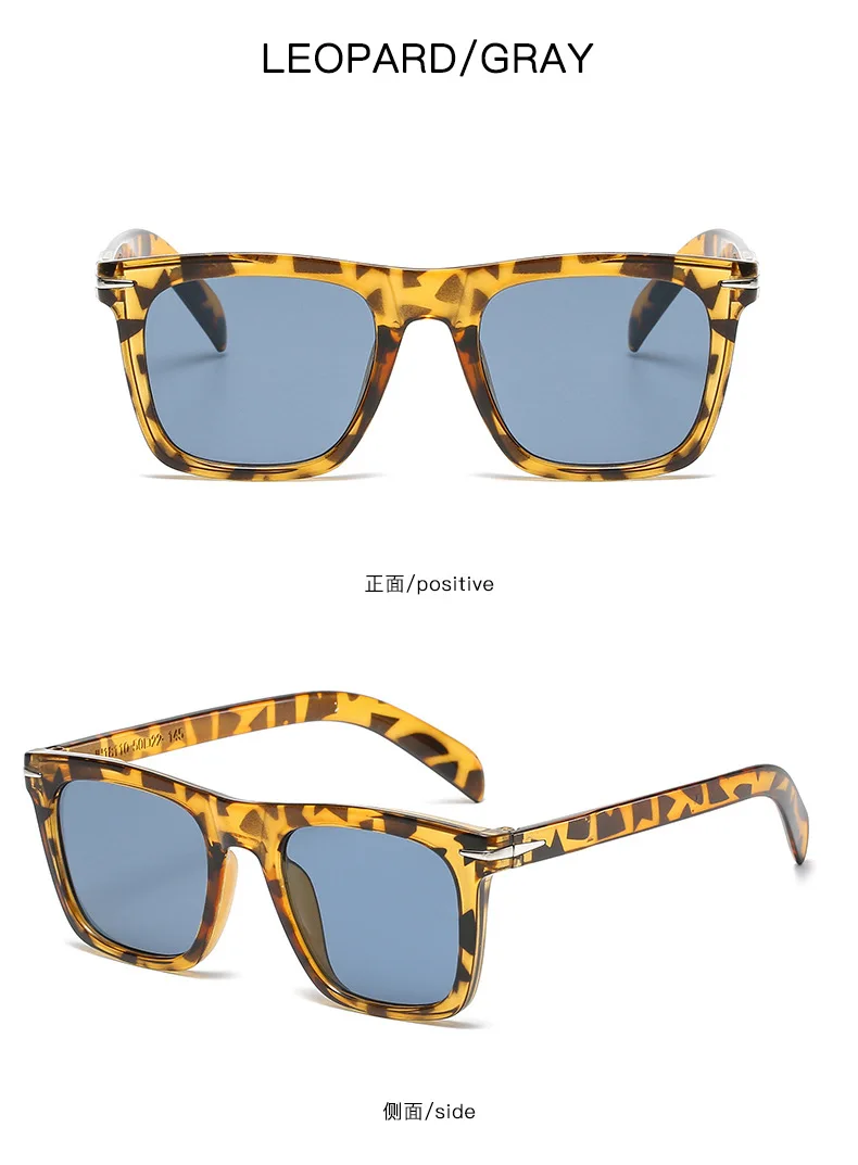 Neue High Definition Männer Frauen Sonnenbrille Quadratische Sonnenbrille UV400 Sonnenbrille Designer Sonnenbrille Hohe Qualität – Detail 7