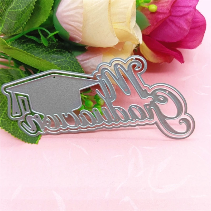 Molde corte para chapéu formatura, estênceis, bonés solteiro, cortes metal para álbum diy, decorações papel