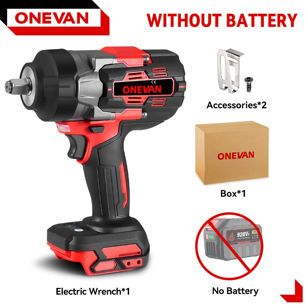 ONEVAN 2800N.M Borstelloze Elektrische Slagmoersleutel Draadloze Hoge Koppel Schroevendraaier Boormachine Elektrisch Gereedschap Voor Makita 18V Accu