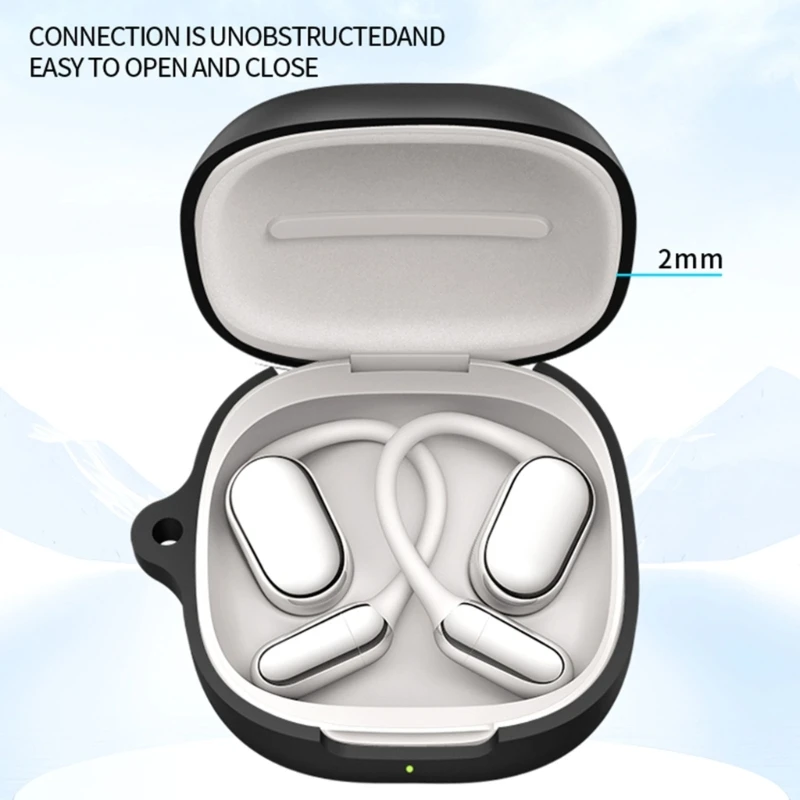 Boîtier antichoc pour écouteurs XIAOMI, coque lavable de protection respectueuse de la peau pour écouteurs à oreille ouverte, gardez la sécurité des chutes accidentes