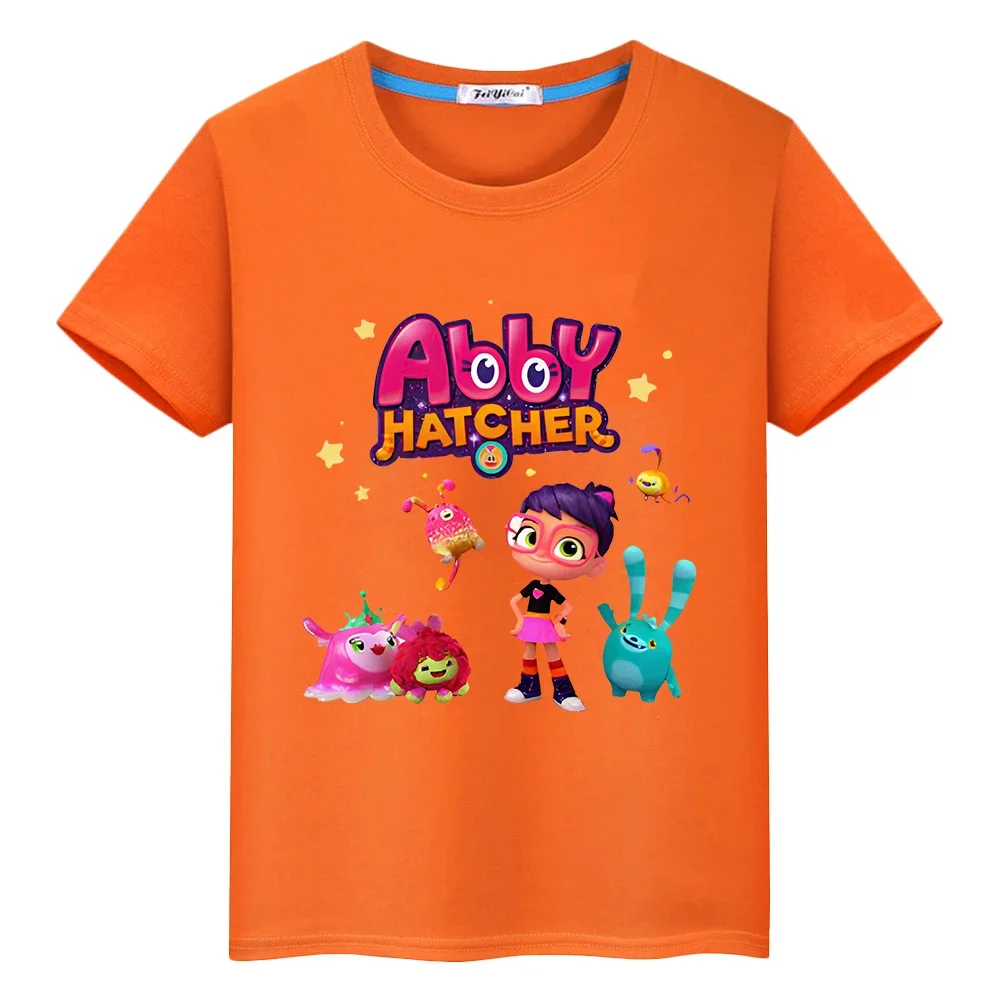 

kid Day gift Abby Hatcher Print 100%Cotton cartoons T-shirt anime Tees pride tshirt Summer Short Cute Tops y2k boy girl clothes