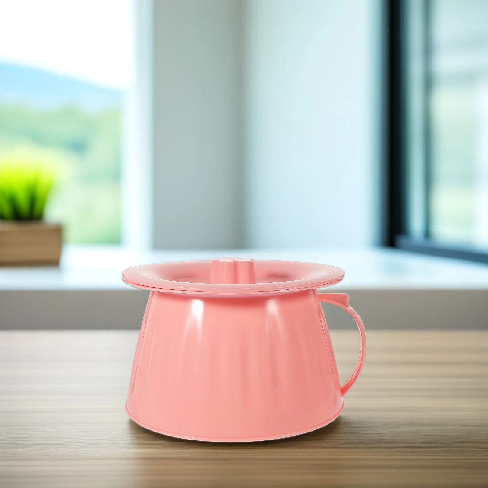 Przenośny nocnik plastikowy wiadro na mocz wielokrotnego użytku lekki i wytrzymały do sypialni podróży i użytku domowego