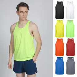 Unisex Athletic Sports Tank Top Light Quick Dry Fit Running Singlets Gym Training Workout Sleeveless Shirt Badminton Blank Tops
