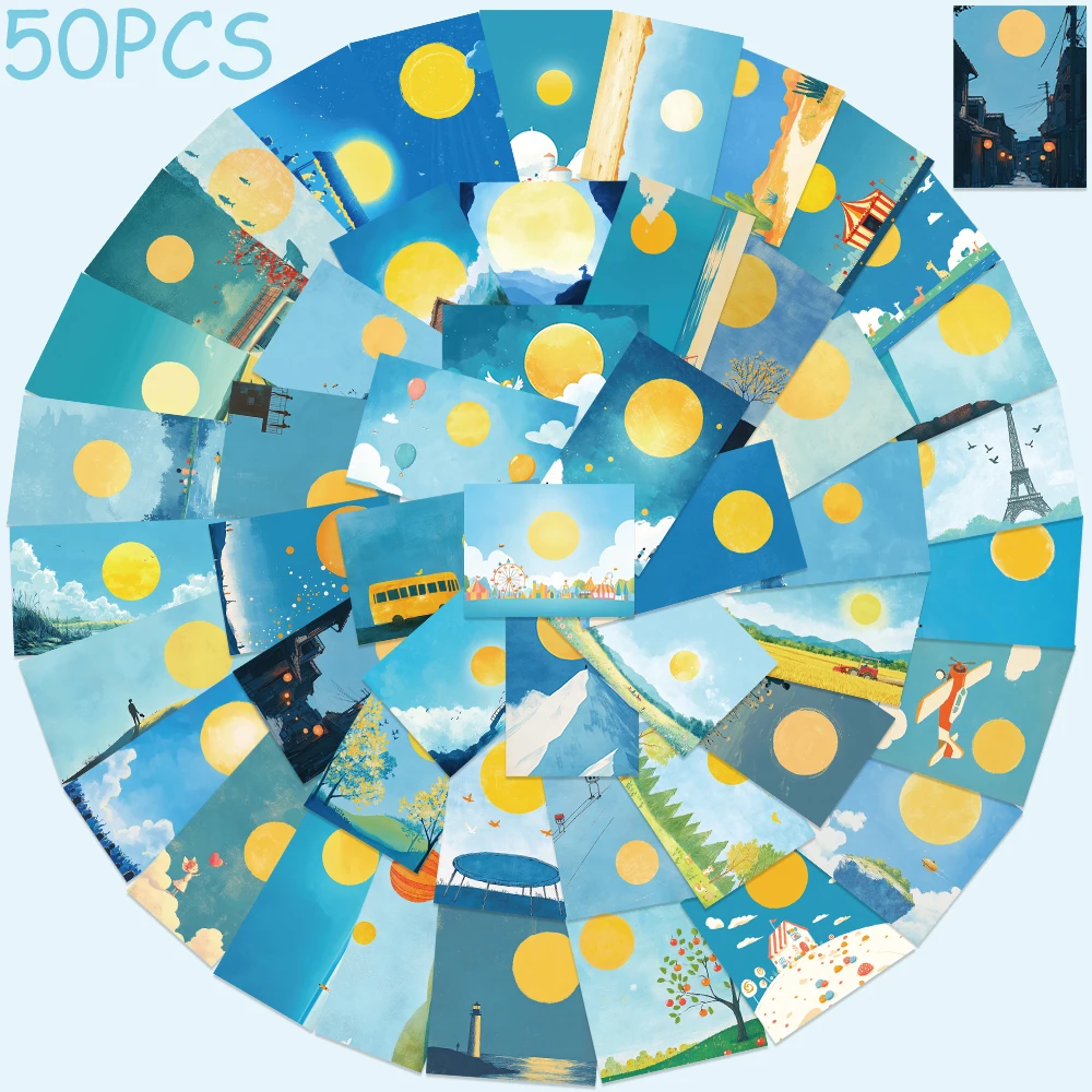 50 pçs crianças milagre ilustração adesivos decalques para telefone portátil geladeira scrapbook skate estético adesivos à prova dwaterproof água