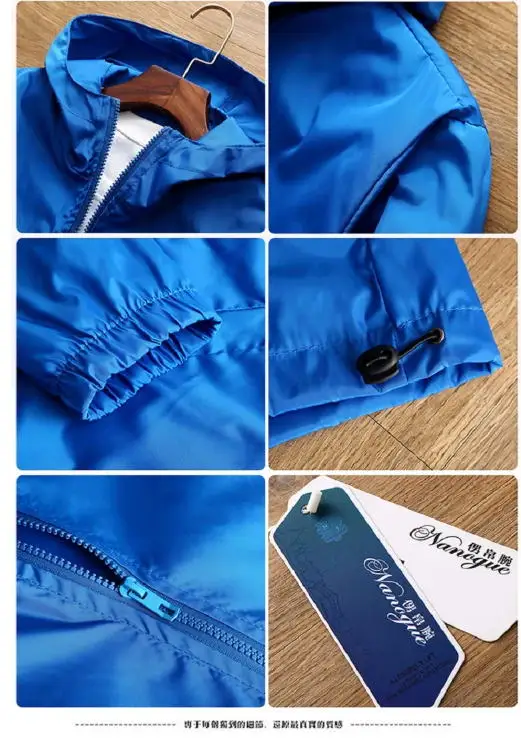 2024 neue Herren jacke hochwertige fbi bedruckte Outdoor-Sport jacke Spring Hooded wind dichte Mode Casual Brand Sport jacke – Detail 5