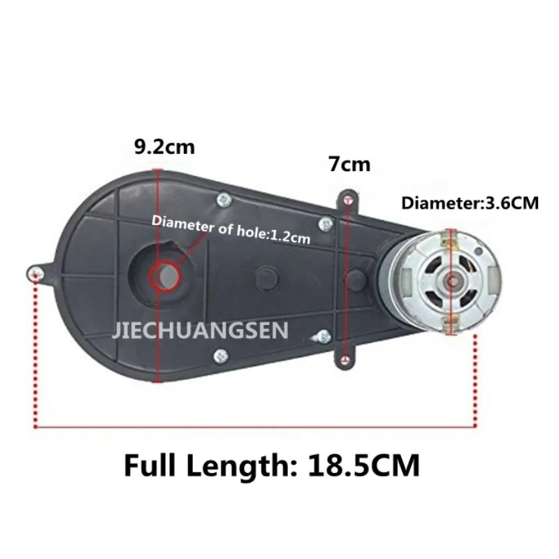 6V12V550/570 DC Motor with Gearbox and Gear For Children\'s Electric Car/Remote Control Car/Motorcycles/ATV Bike/Go-Karts/DIY