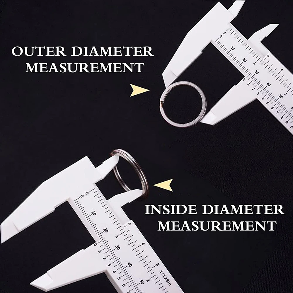 1 buah Vernier Caliper 150MM penggaris tato alis portabel plastik penggaris alis alat pengukuran aksesoris tato PMU