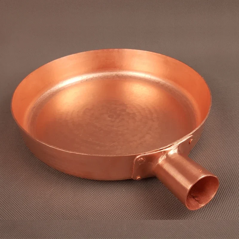 Copper Frying Pan Fast Heat Transfer 2mm Thickened Non-stick Pan   Induction Compatible 100% Hand Forged Pure Copper Cooking Pot