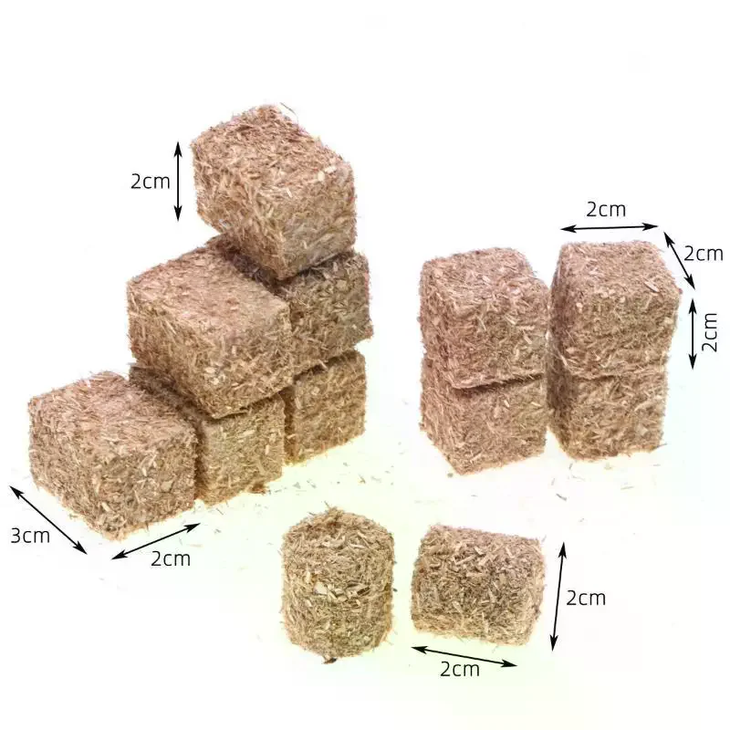 Miniature Hay Bales With Realistic Textured Design High Simulation For Dollhouse Farm Diorama Micro Landscape Decoration