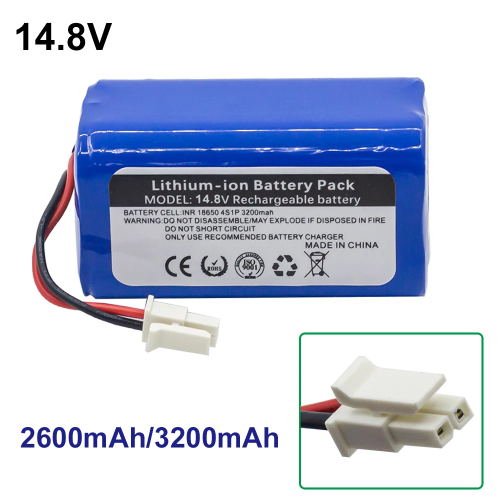 

14.8V 2600mAh/3200mAh for Polaris Imou Bagotte BG800 battery Battery of sweeping robot charging battery cleaner accessories