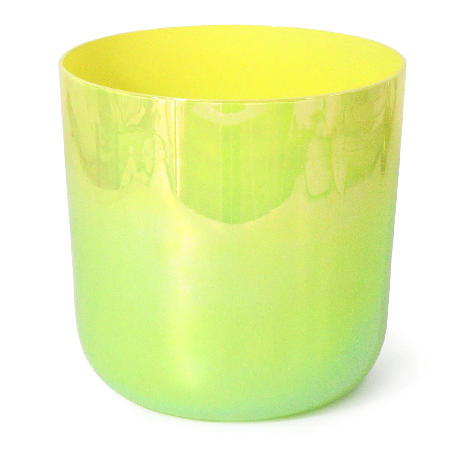 STAR LINKUP Green Aura Iridescent Quartz Singing Bowl - Sound Bath Heart Chakra Balance Healing Sound Gradient Bowl