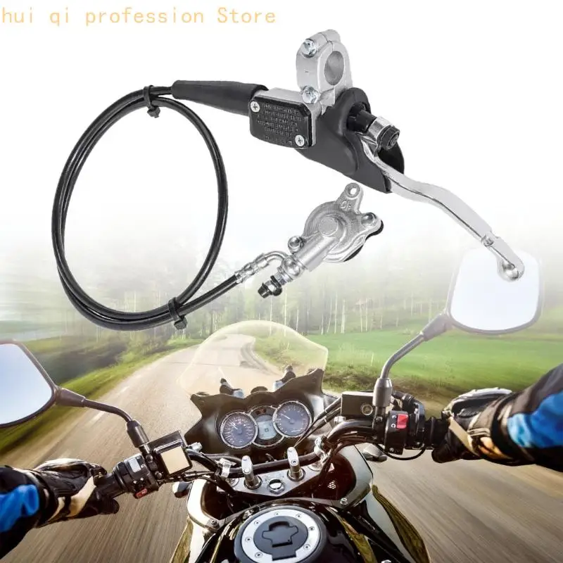 Dirt Bike Ersatz-Hydraulikbaugruppe mit Hebelzylinder, Slave-Einheit und Schlauch, Motorrad-Reparatursatz mit Metallsteuerung – Detail 10