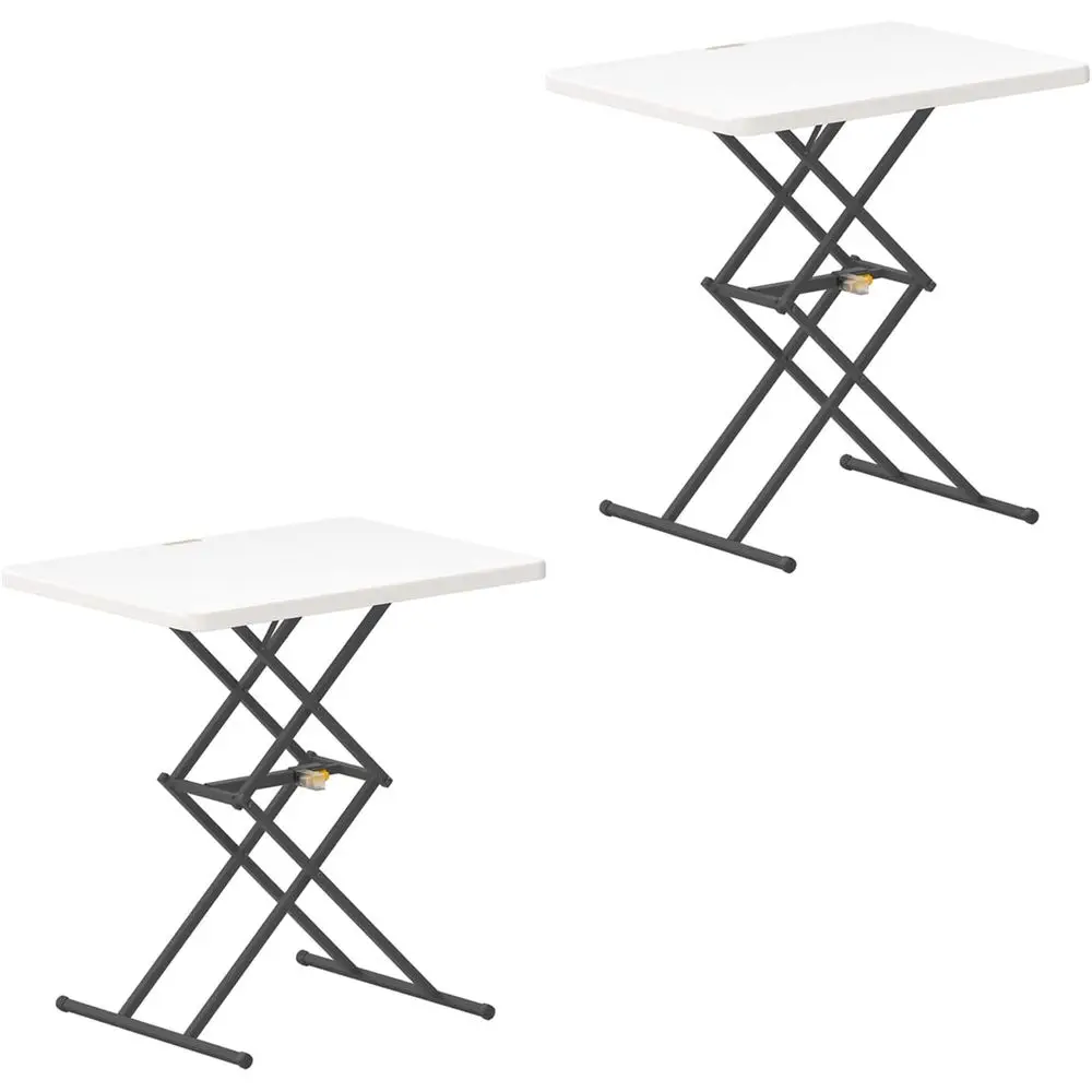 olding Table, One-Hd Height Adjusent, 3 Heights, Multi-unctional Small olding Table 28 inch, TV Tray, Portable Laptop Desk, No A